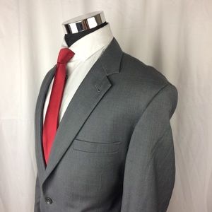 Jos A Bank Mens 44R Blazer Silk Blend Two Button